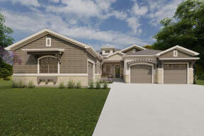 Craftsman House Plan #425-00041 Elevation Photo
