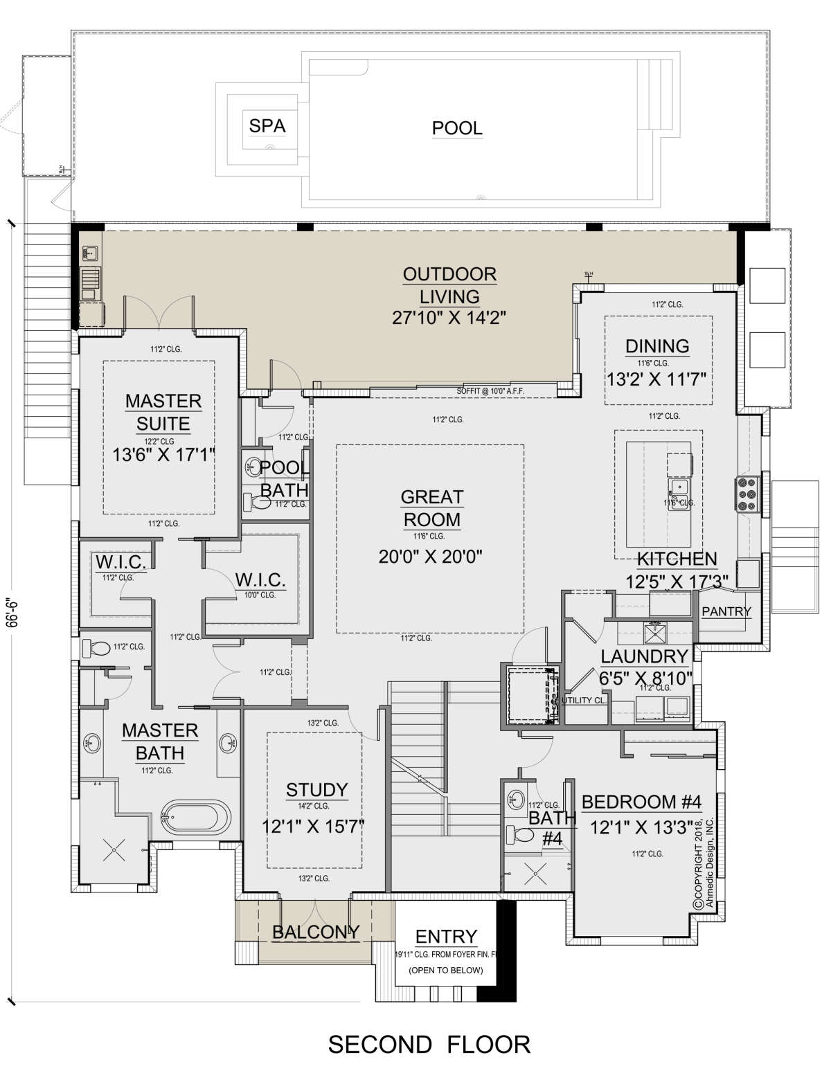 Second Floor for House Plan #5565-00109