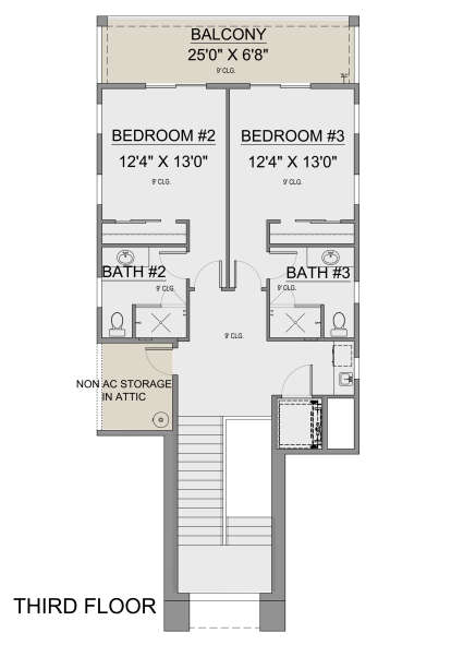 Third Floor for House Plan #5565-00109