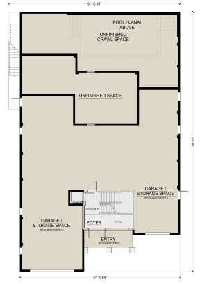First Floor for House Plan #5565-00110
