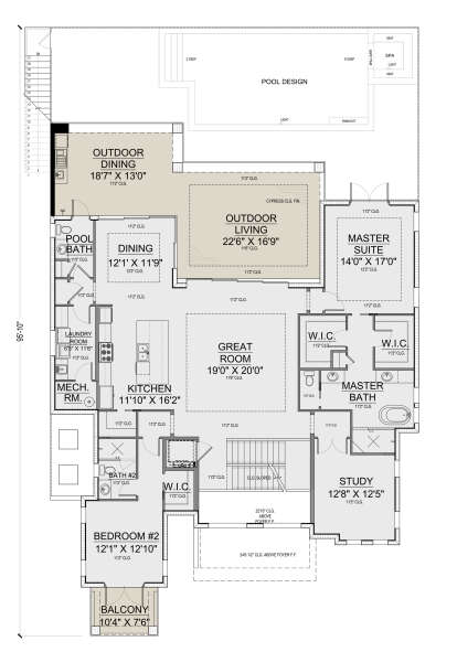 Second Floor for House Plan #5565-00110