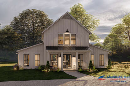 Barn House Plan #041-00260 Elevation Photo