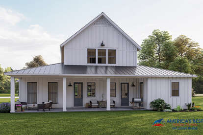 Barn House Plan #041-00260 Elevation Photo