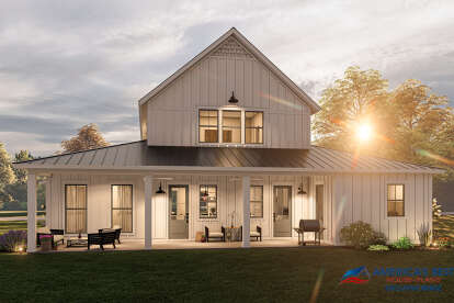 Barn House Plan #041-00260 Elevation Photo