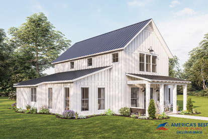 Barn House Plan #041-00260 Elevation Photo