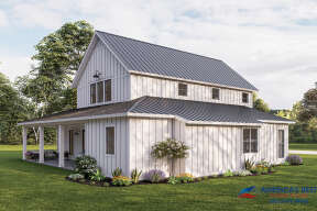 Barn House Plan #041-00260 Elevation Photo