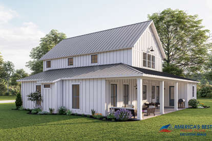 Barn House Plan #041-00260 Elevation Photo