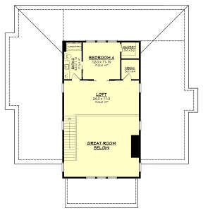 Second Floor for House Plan #041-00260