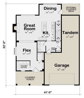 Craftsman Plan: 1,994 Square Feet, 3 Bedrooms, 2.5 Bathrooms - 402-01717