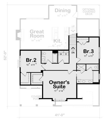 Second Floor for House Plan #402-01717