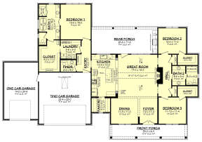 Main Floor for House Plan #041-00261