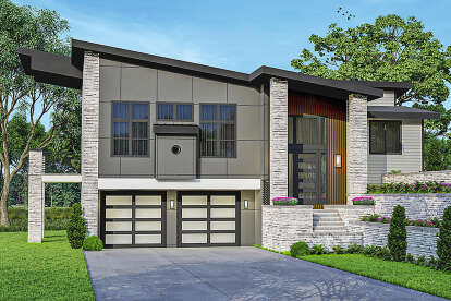 3 Bed, 2 Bath, 2584 Square Foot House Plan - #035-00946