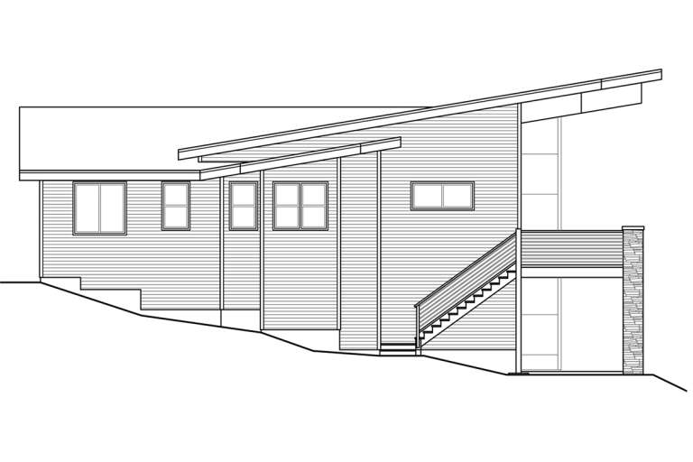 Modern House Plan #035-00946 Elevation Photo