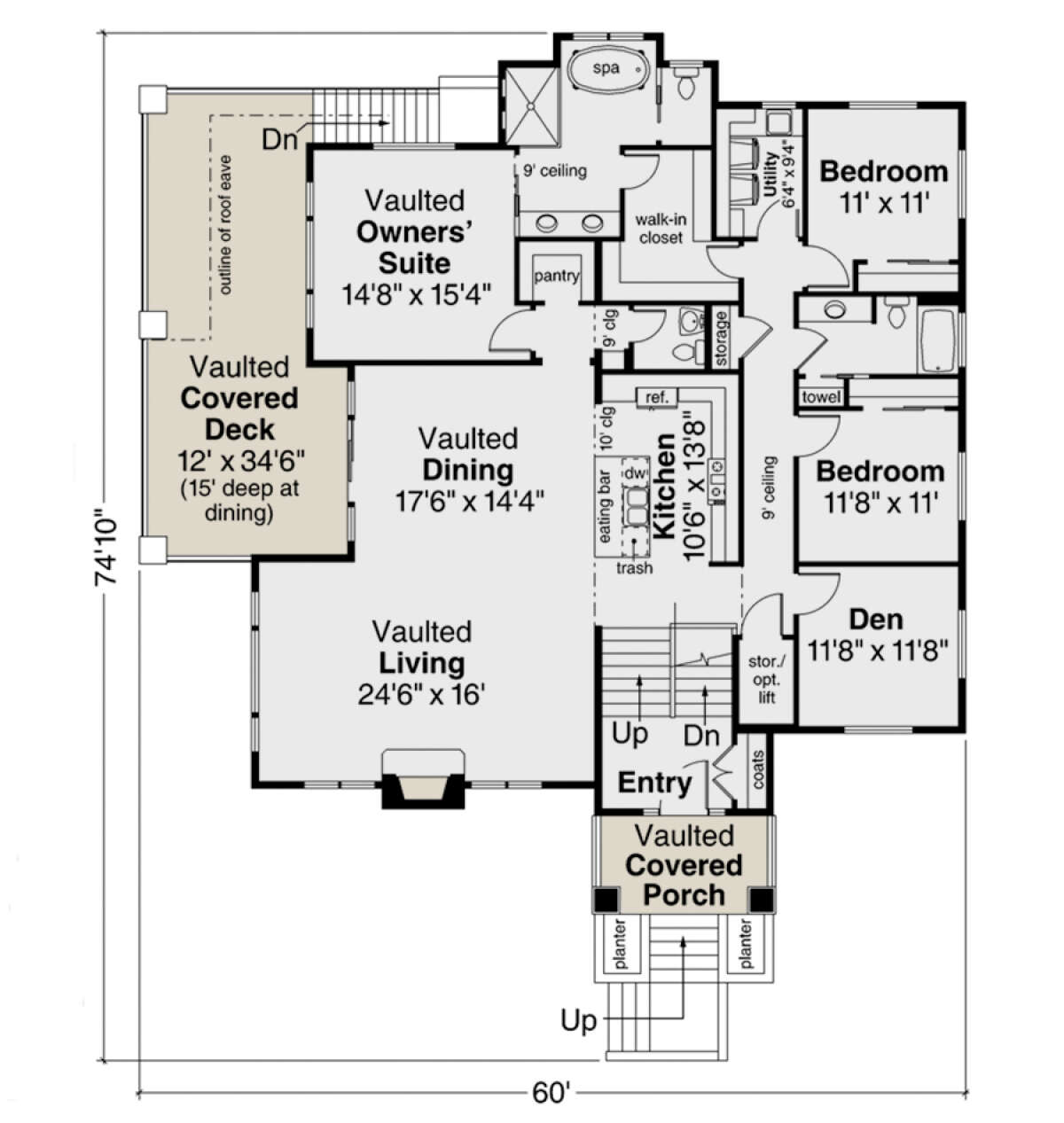 Main Floor for House Plan #035-00946