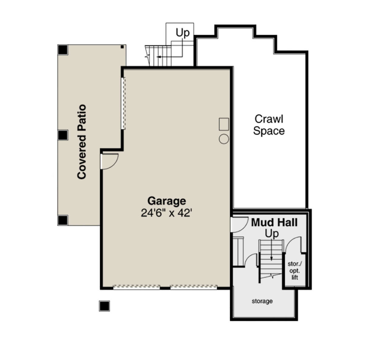 Basement for House Plan #035-00946