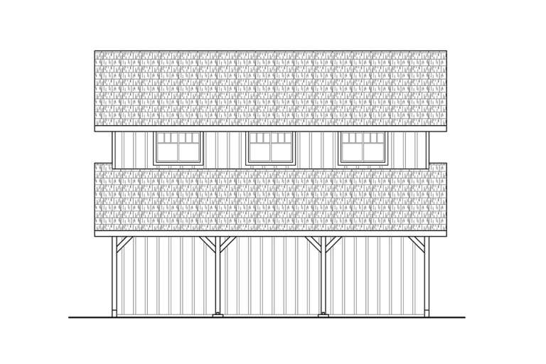 Barn House Plan #035-00948 Elevation Photo