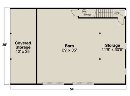 Garage Floor for House Plan #035-00948