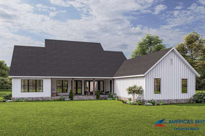 Modern Farmhouse House Plan #041-00262 Elevation Photo