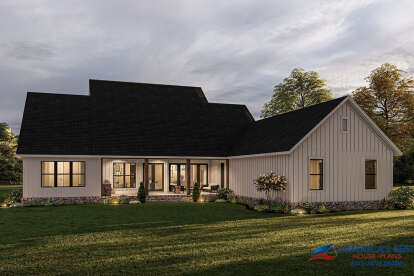 Modern Farmhouse House Plan #041-00262 Elevation Photo