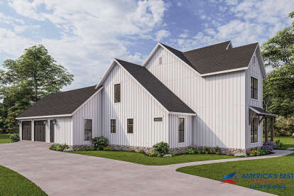 Modern Farmhouse House Plan #041-00262 Elevation Photo