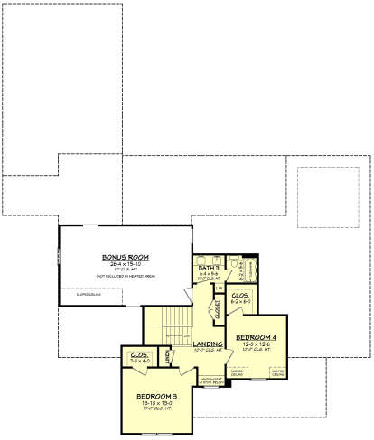 Second Floor for House Plan #041-00262