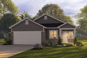 Craftsman House Plan #6785-00001 Elevation Photo