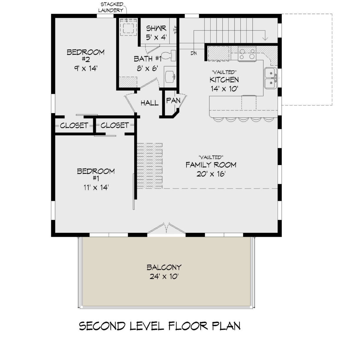 Second Floor for House Plan #940-00380