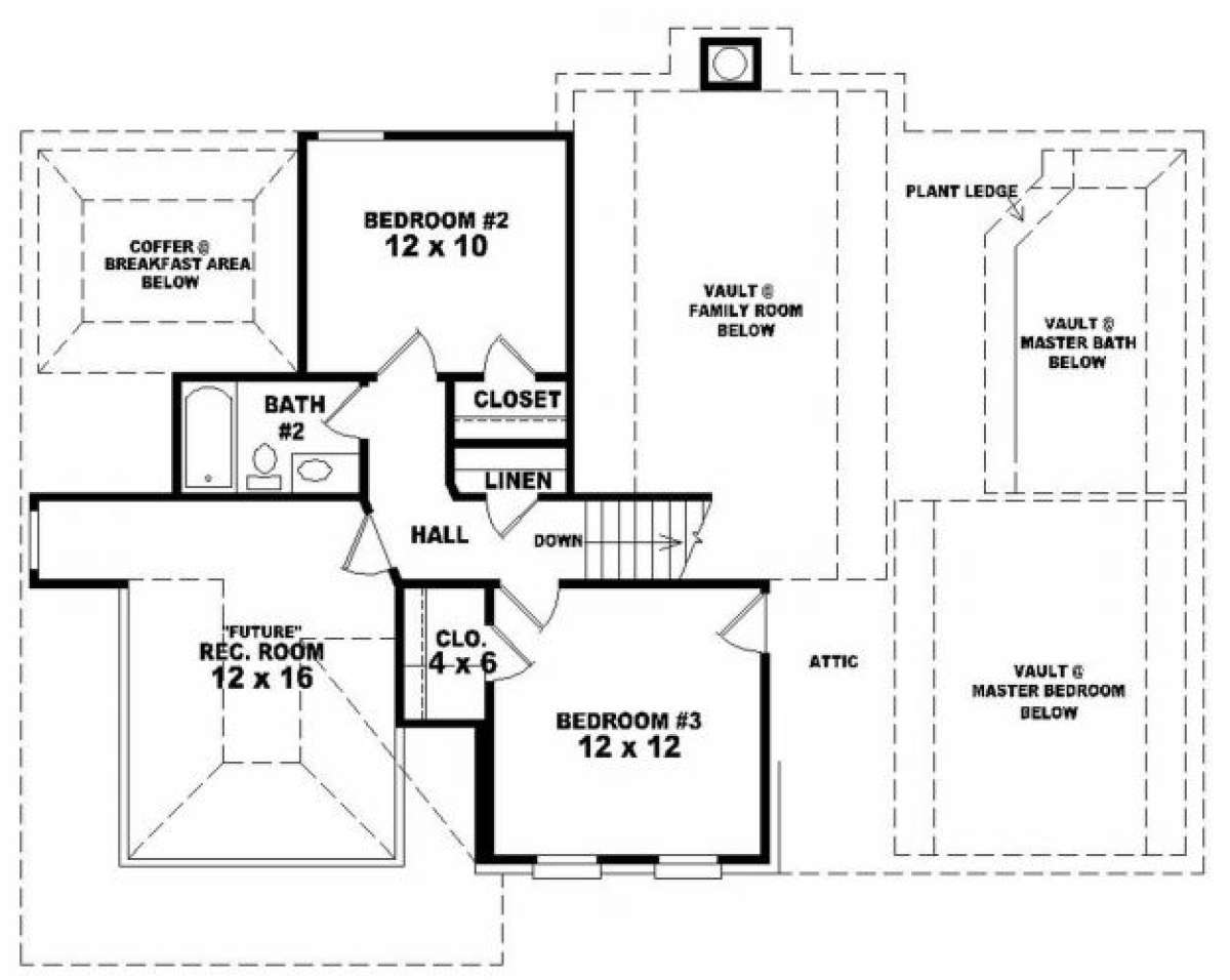 Second Floor for House Plan #053-00307