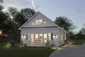 Modern Farmhouse House Plan #1462-00036 Elevation Photo