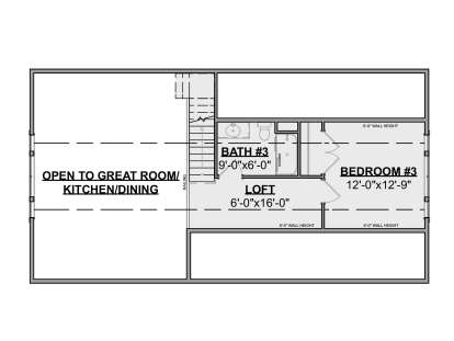 Second Floor for House Plan #1462-00036