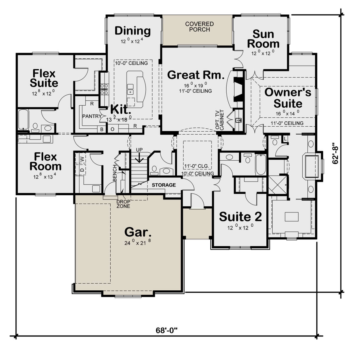 Main Floor for House Plan #402-01718