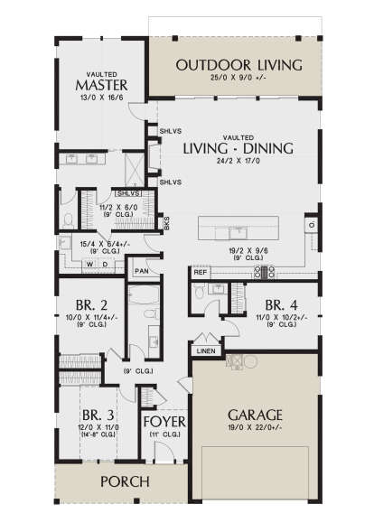 Main Floor for House Plan #2559-00925