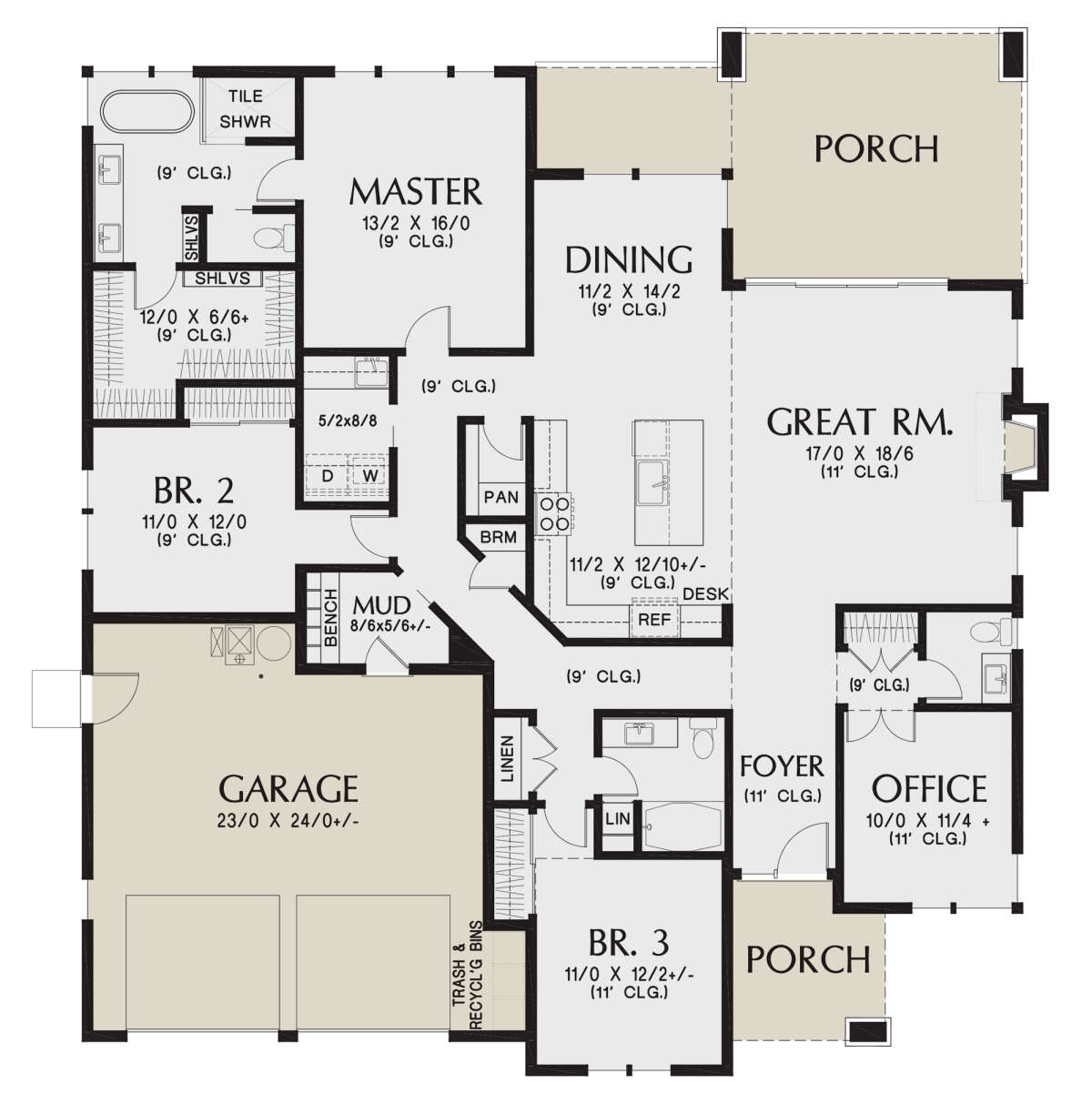 Main Floor for House Plan #2559-00926