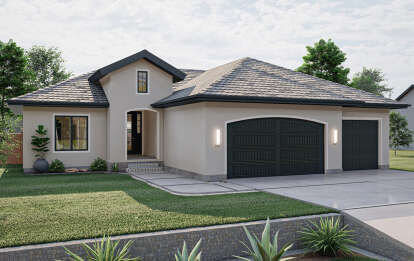 Mediterranean House Plan #963-00612 Elevation Photo