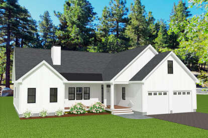 Modern Farmhouse House Plan #740-00004 Elevation Photo