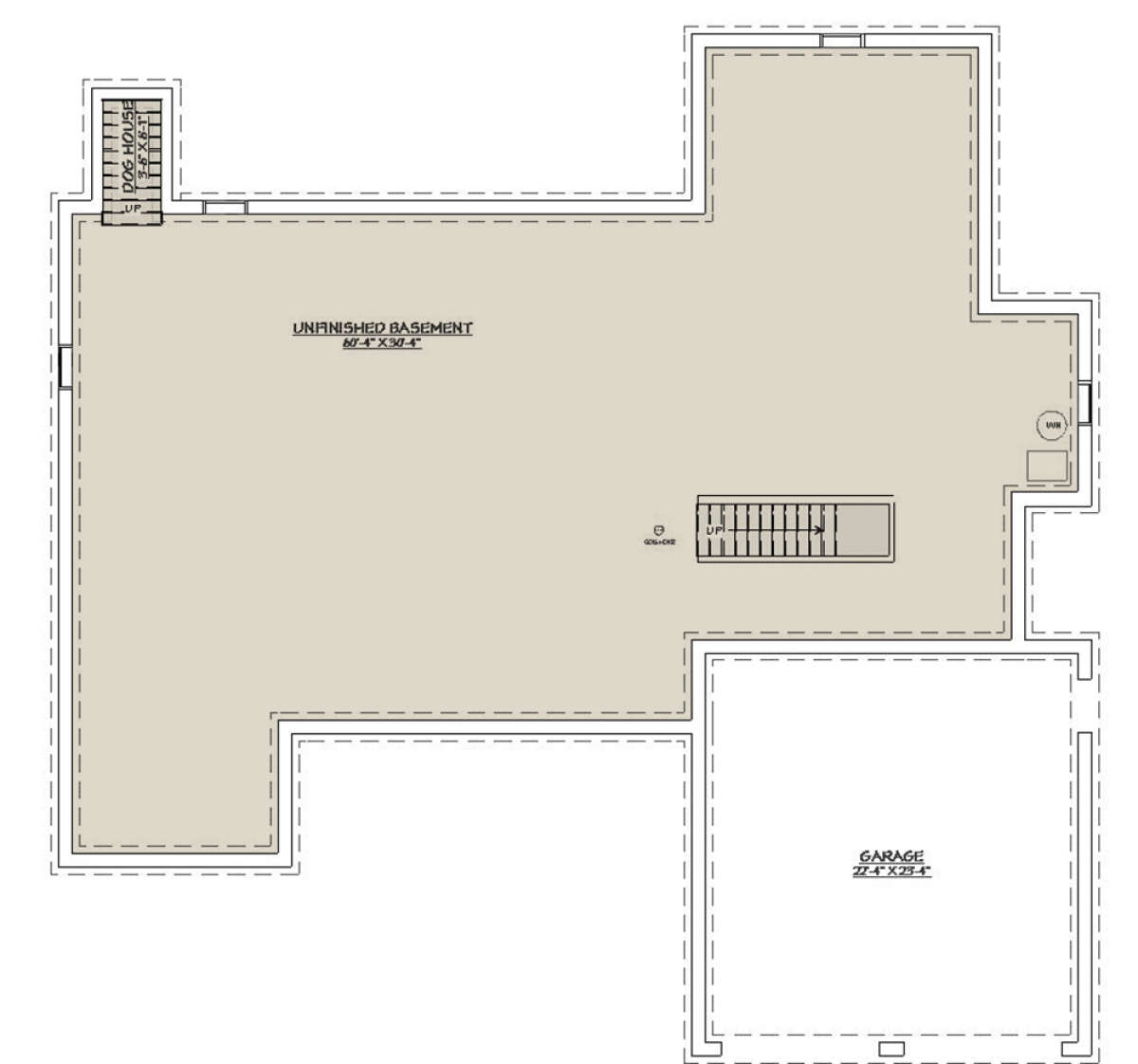 Basement for House Plan #740-00004