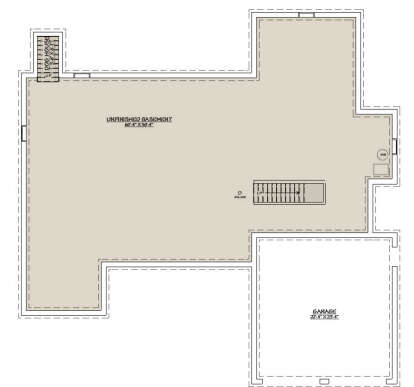 Basement for House Plan #740-00004