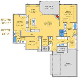Main Floor for House Plan #9279-00043