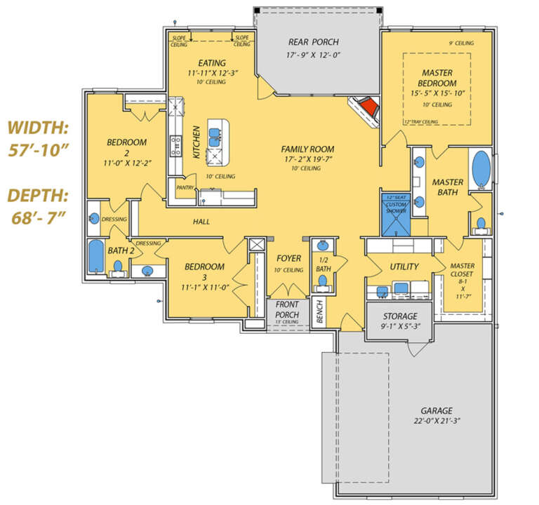 House Plan House Plan #26083 Drawing 1