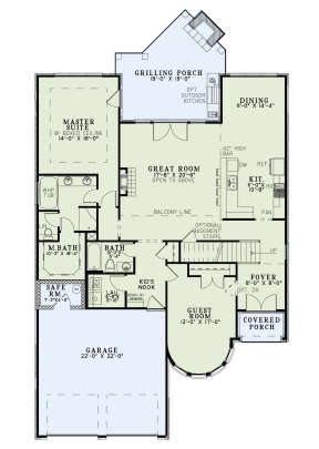 Main Floor for House Plan #110-01073