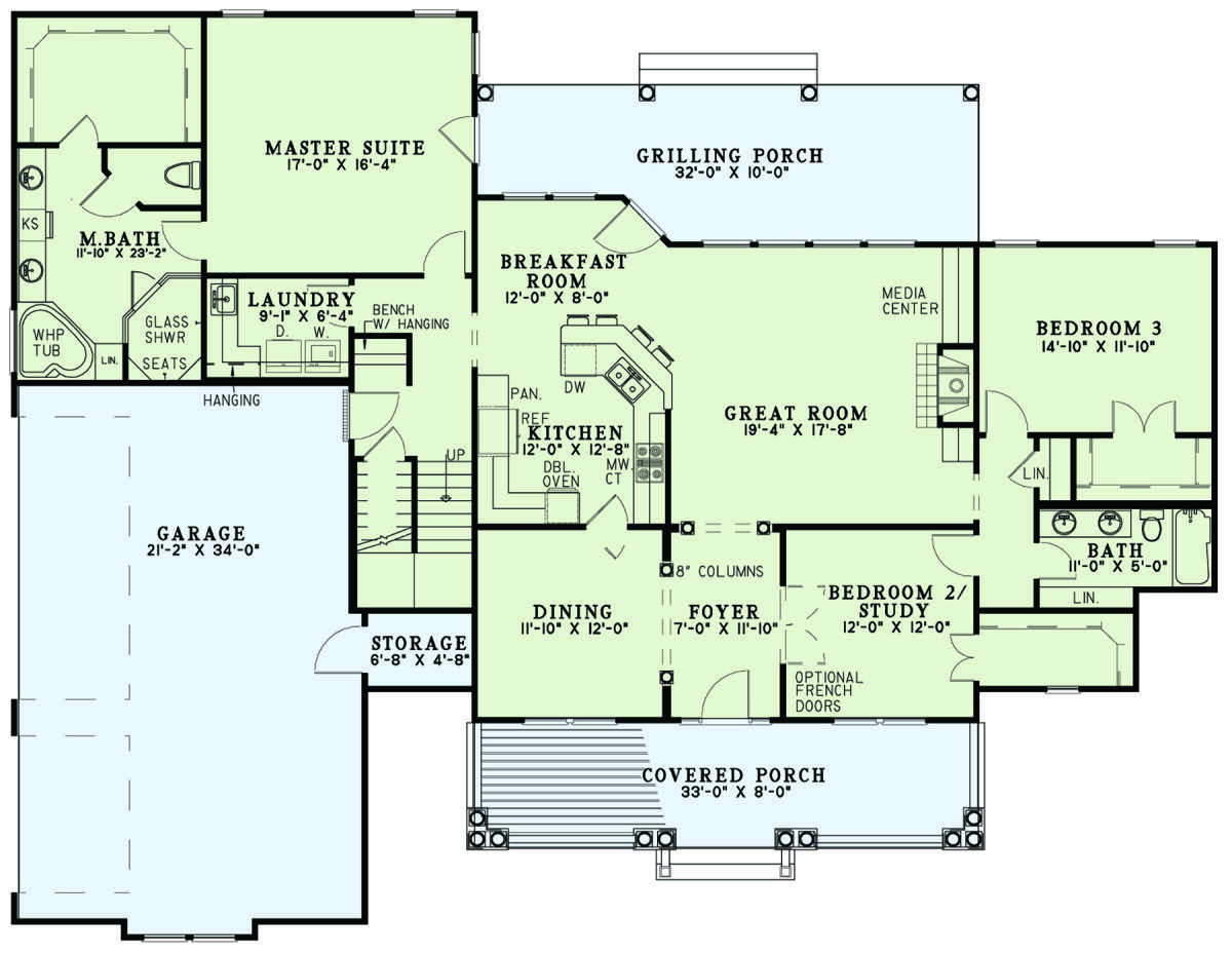 Main Floor for House Plan #110-01074
