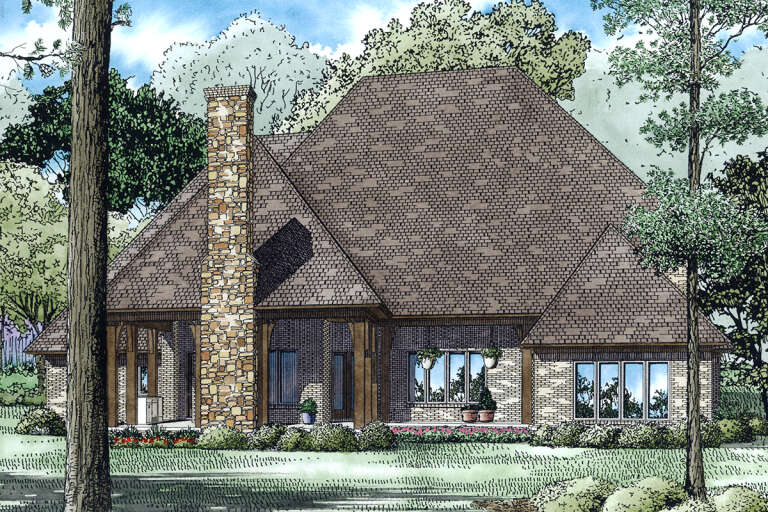 European House Plan #110-01075 Elevation Photo