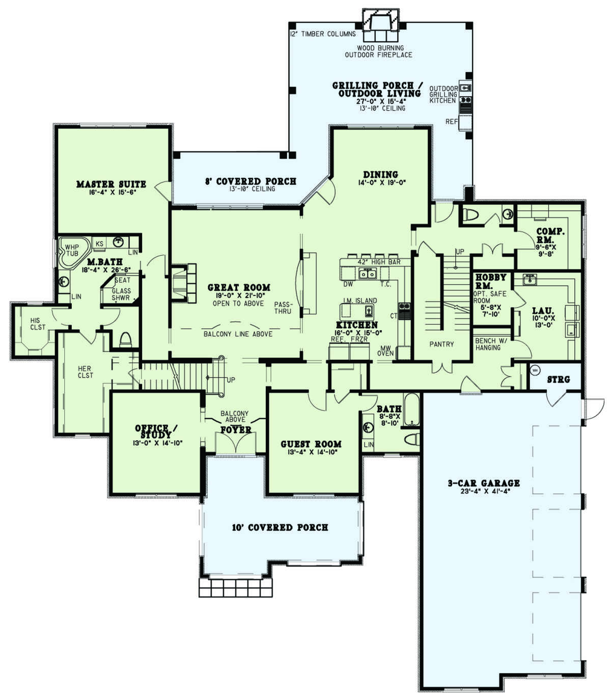 Main Floor for House Plan #110-01075