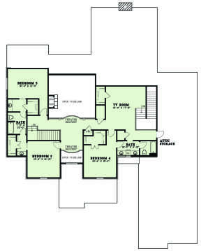 Second Floor for House Plan #110-01075
