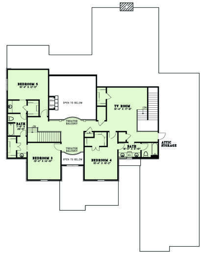 Second Floor for House Plan #110-01075