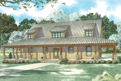 4 Bed, 3 Bath, 2981 Square Foot House Plan - #110-01076