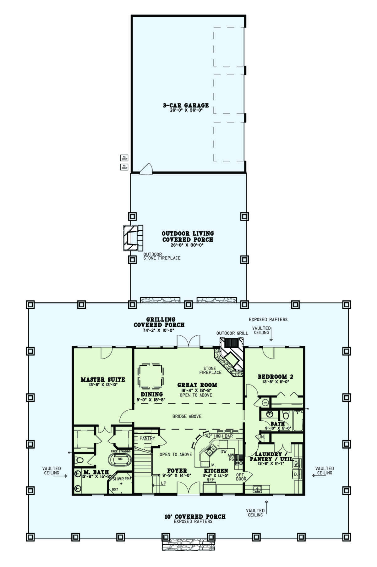 Main Floor for House Plan #110-01076