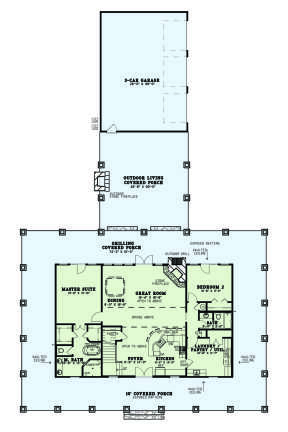 Main Floor for House Plan #110-01076