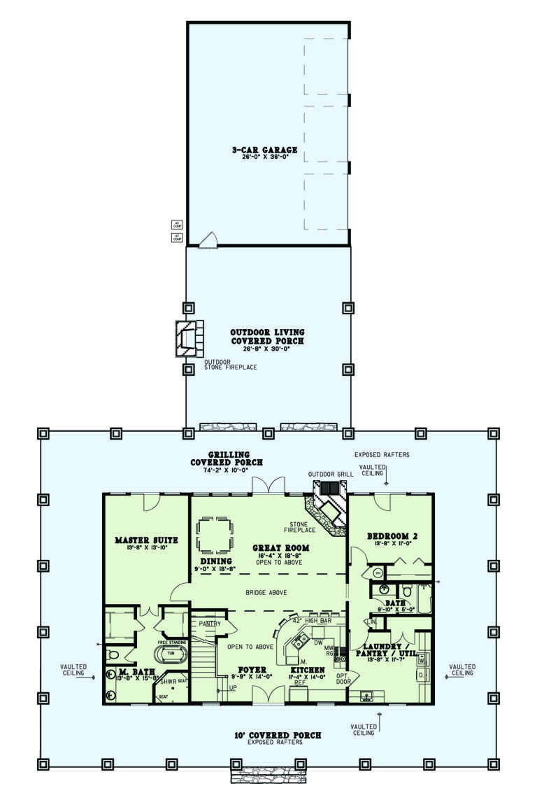 House Plan House Plan #26089 Drawing 1