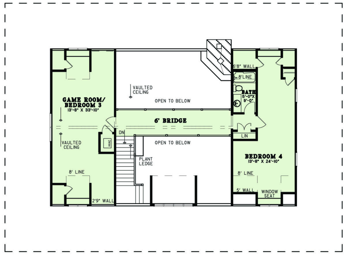 Second Floor for House Plan #110-01076